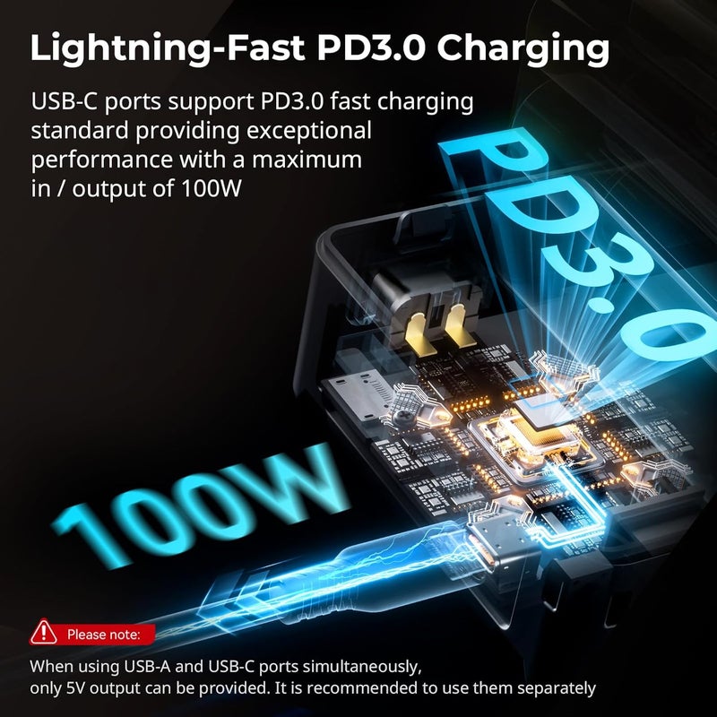 SMALLRIG V Mount Battery VB99, 99Wh / 6800mAh V Lock Battery with 100W Output, 2H Full Charge, with USB-C, D-TAP, USB-A, Dual DC Port, OLED Screen, for Camera, Camcorder, Monitor, Video Light - Image 2
